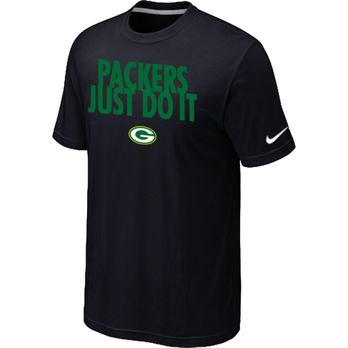 Nike Green Bay Packers "Just Do It" NFL T-Shirt - Black